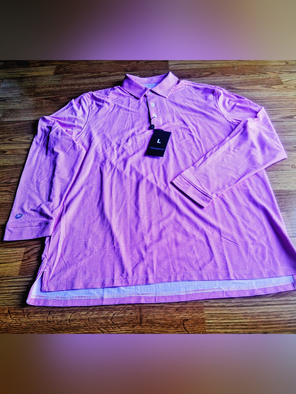 NWT Mens IBKUL, Pink, White, Polo Shirt Sz  S, M, L, XXL